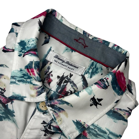 Tommy Bahama S/S The Coconut Point Island Zone Sunset print Men's Size XXL Shirt - Picture 1 of 10